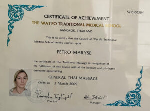 diplomes mtc et massage thai et foot